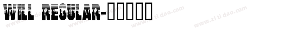 Will Regular字体转换